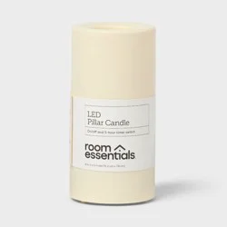 3"x6" LED Pillar Candle White - Room Essentials™