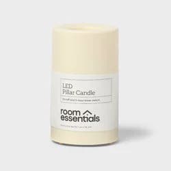 3"x5" LED Pillar Candle White - Room Essentials™