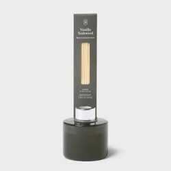 100ml Vanilla Teakwood Reed Diffuser Gray - Threshold™