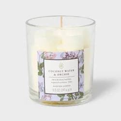 Sculpted Wax Fragranced Coconut Water and Orchid Jar Candle - Threshold™