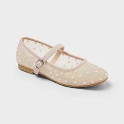 Kids' Noelle Pearl Mary Jane Flats - Cat & Jack™ Pink 13