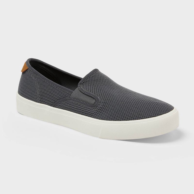 slide 1 of 3, Men's Walter Slip On Sneakers - Goodfellow & Co™ Gray 9.5, 1 ct