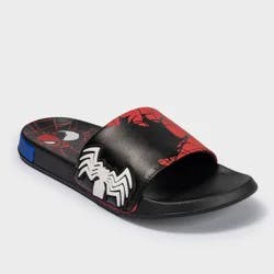 Men's Spider-Man Slides - Black/Red 8