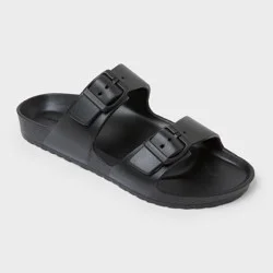 Men's Carson Two Band Sandals - Goodfellow & Co™ Black 7