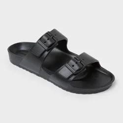 Men's Carson Two Band Sandals - Goodfellow & Co™ Black 7