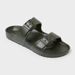 Men's Carson Two Band Sandals - Goodfellow & Co™ Olive Green 13