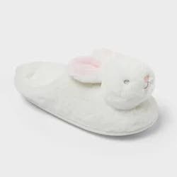 Kids Bunny Scuff Slippers - Cat & Jack™ Ivory 13-1