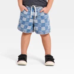 Toddler Boys' Relaxed Fit Pull-On Denim Shorts - Cat & Jack™ Light Wash 3T