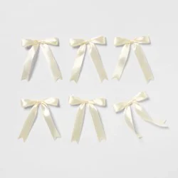 6ct Pre-Tied Bow Pack Cream - Spritz™