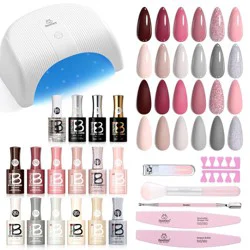 Beetles 12 Colors All In One Nail Polish Starter Kit - 12ct