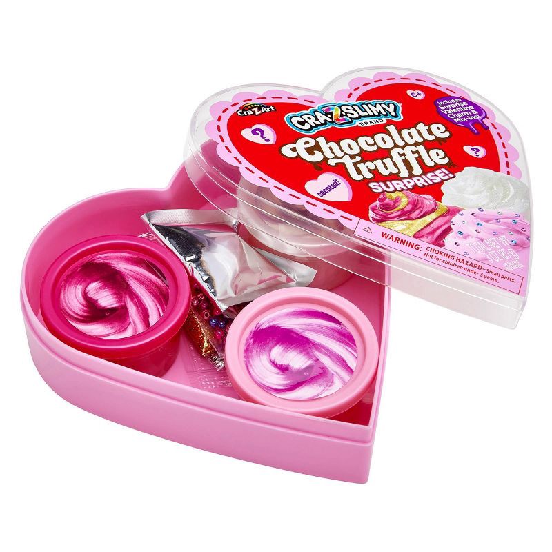 slide 2 of 6, Cra-Z-Slimy Chocolate Truffle Surprise Slime Heart-Shaped Box, 1 ct