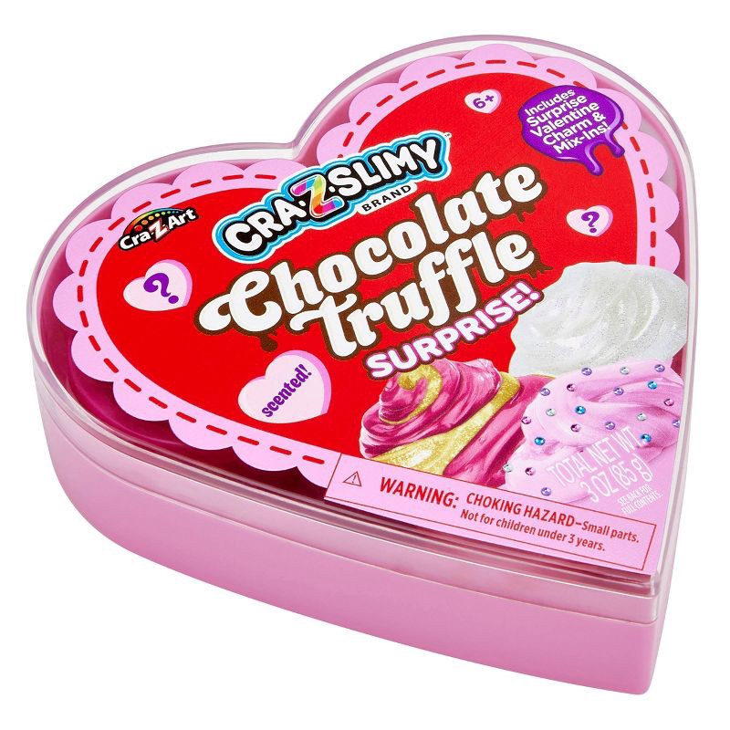 slide 6 of 6, Cra-Z-Slimy Chocolate Truffle Surprise Slime Heart-Shaped Box, 1 ct