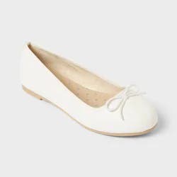 Kids' Diana Slip-On Ballet Flats - Cat & Jack™ White 4