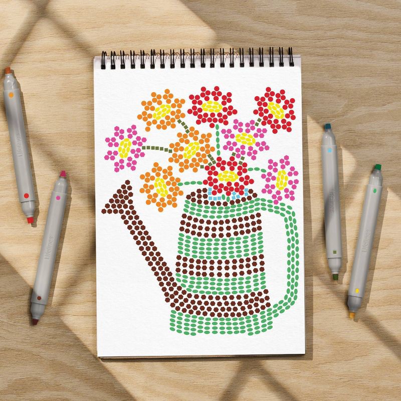 slide 6 of 12, Lifelines FlowArt: Stamp by Shape Secret Garden, 1 ct