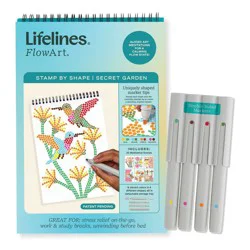 Lifelines FlowArt: Stamp by Shape Secret Garden