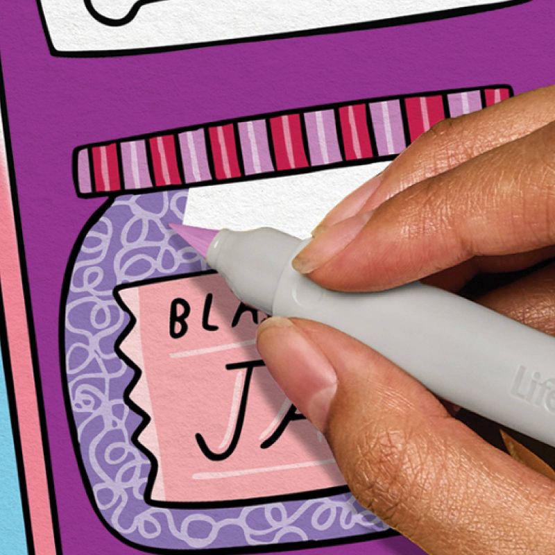 slide 2 of 12, Lifelines FlowArt: Hidden Patterns Foodie Fun, 1 ct