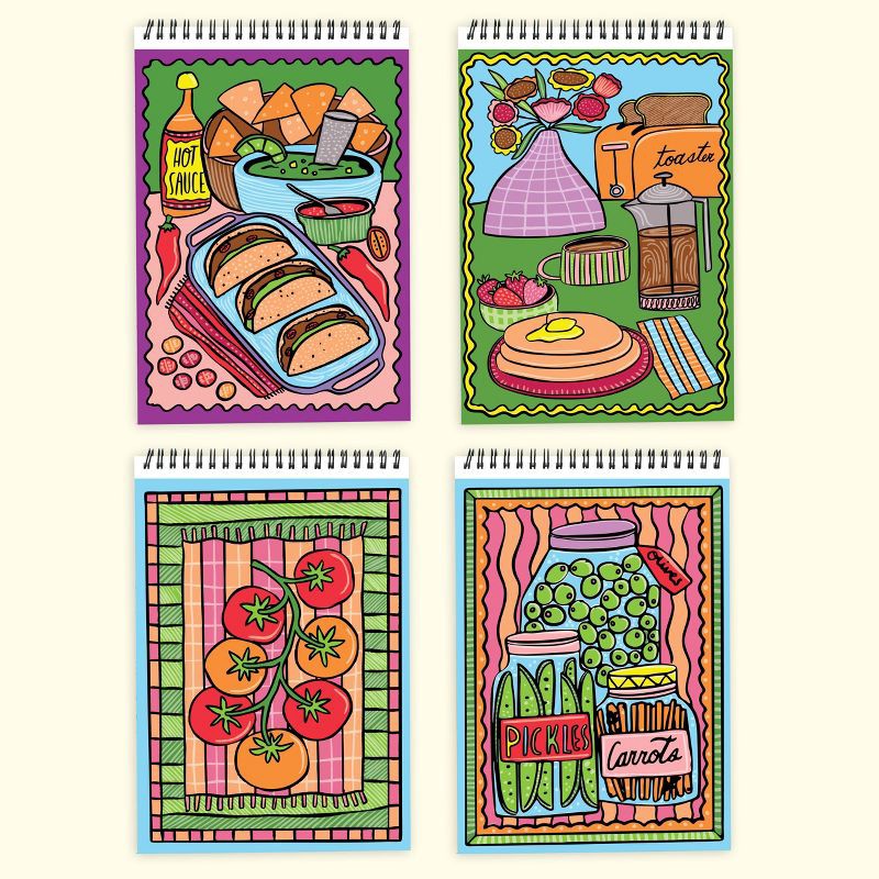 slide 4 of 12, Lifelines FlowArt: Hidden Patterns Foodie Fun, 1 ct