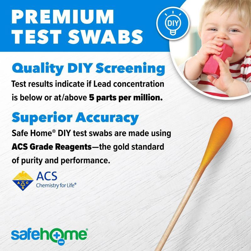 slide 6 of 8, Safe Home 10pk DIY Surface Lead Combo Test Kit, 10 ct