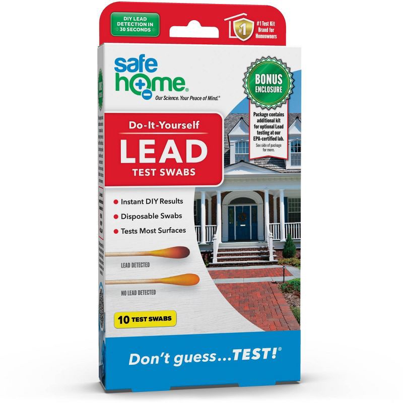 slide 1 of 8, Safe Home 10pk DIY Surface Lead Combo Test Kit, 10 ct