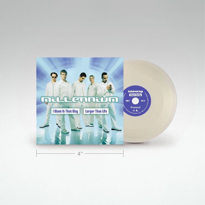 slide 4 of 5, Sony Music Backstreet Boys Tiny Vinyl Edition - I Want It That Way/Larger than life (Target Exclusive, vinyl 4 inch), 1 ct