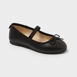 Toddler Nora 2.0 Classic Ballet Flats - Cat & Jack™ Black 2.0 7T
