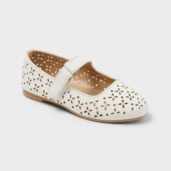 Toddler Addy Mary Jane Flats - Cat & Jack™ White 10T