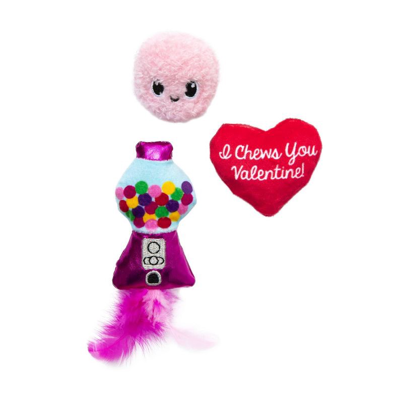 slide 2 of 5, Quirky Kitty I Chews You Plush Cat Toy, 1 ct