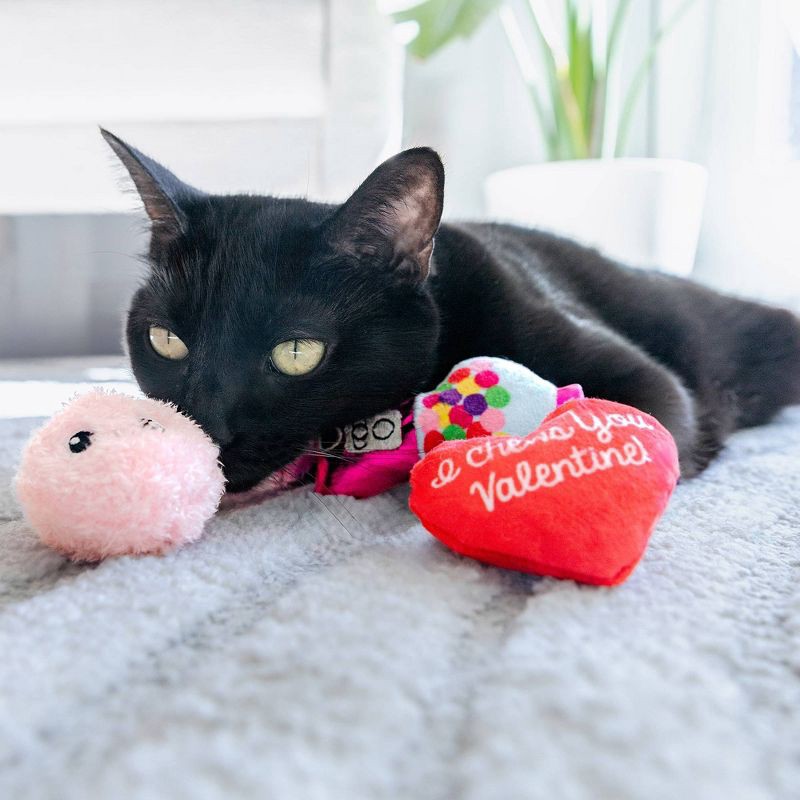 slide 4 of 5, Quirky Kitty I Chews You Plush Cat Toy, 1 ct