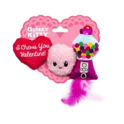 Quirky Kitty I Chews You Plush Cat Toy