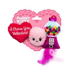 Quirky Kitty I Chews You Plush Cat Toy