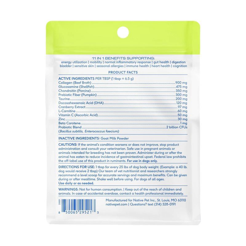 slide 2 of 7, Native Pet The Daily Supplement with Goat's Milk for Dogs - 1.7oz, 1.7 oz