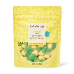 Sour Gummy Tropical Pineapple Candy - 7.5oz - Favorite Day™