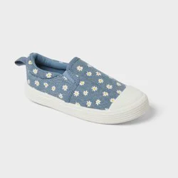 Toddler Morgan Slip-On Floral Print Sneakers - Cat & Jack™ Blue 7T