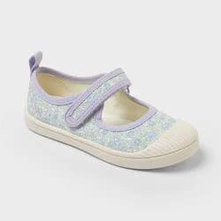 Toddler Marina Hook and Loop Closure Floral Print Mary Jane Sneakers - Cat & Jack™ Multicolor 9T