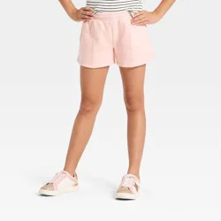 Girls' Fleece Shorts - art class™ Pink L