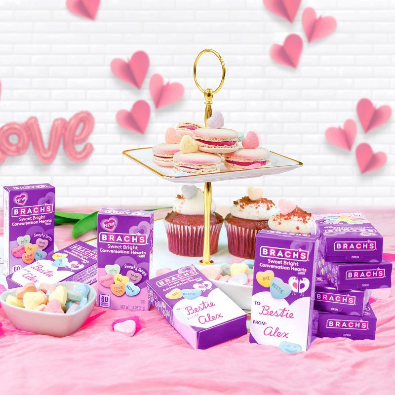 slide 4 of 8, Brach's Valentine's Sweet Bright Conversation Hearts Candies - 8.8oz/8pk, 8 ct; 8.8 oz