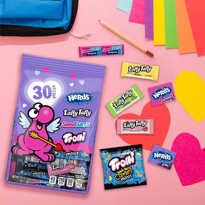 slide 5 of 6, Nerds Valentine's Day Classroom Exchange Be Mine Premium Mix Candies - 30ct, 30 ct