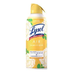 Lysol White Gardenia Air Sanitizer - 10oz: Aerosol Can, Cleaners and Disinfectants, Floral Scent
