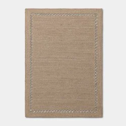 Threshold designed w/Studio McGee 5'x7' Open Weave Braided Outdoor Patio Area Rug Tan - Threshold™ designed with Studio McGee