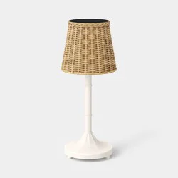 Threshold designed w/Studio McGee Rechargeable Outdoor Patio LED Lantern Ivory - Threshold designed w/ Studio McGee