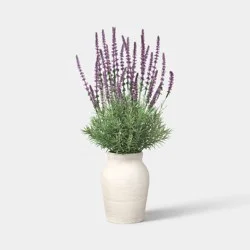 Threshold designed w/Studio McGee 28" Potted Lavender Outdoor Patio Artificial Plant - Threshold™ designed with Studio McGee