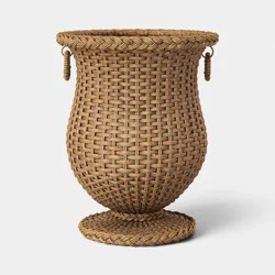 Threshold designed w/Studio McGee 13"x21" Resin Wicker Outdoor Planter - Threshold™ designed with Studio McGee