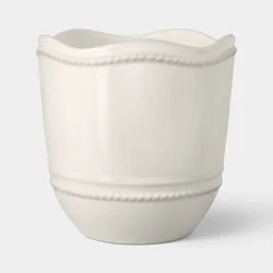 Threshold designed w/Studio McGee 6" Ceramic Outdoor Planter Ivory - Threshold™ designed with Studio McGee