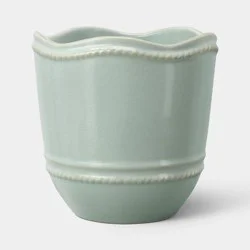 Threshold designed w/Studio McGee 6" Ceramic Outdoor Planter Blue - Threshold™ designed with Studio McGee