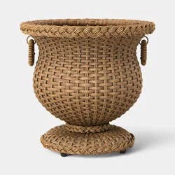 Threshold designed w/Studio McGee 14"x16" Resin Wicker Outdoor Planter - Threshold™ designed with Studio McGee