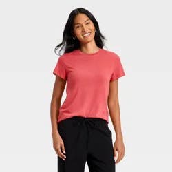Women's Short Sleeve Perfect T-Shirt - A New Day™ Red XS
