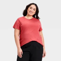Women's Short Sleeve Perfect T-Shirt - A New Day™ Red XXL