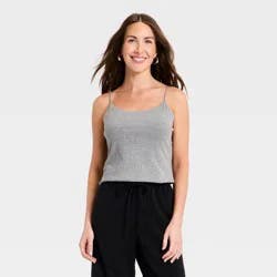 Women's Sculpt Cami Top - A New Day™ Gray S