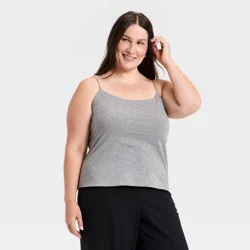 Women's Sculpt Cami Top - A New Day™ Gray XXL