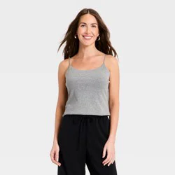 Women's Sculpt Cami Top - A New Day™ Gray L